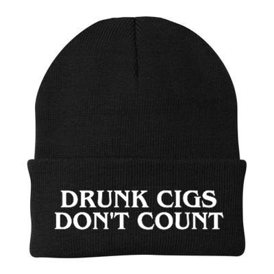 Drunk Cigs Dont Count Funny Beanie
