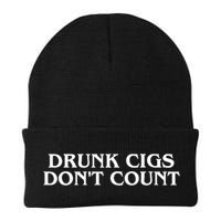 Drunk Cigs Dont Count Funny Beanie