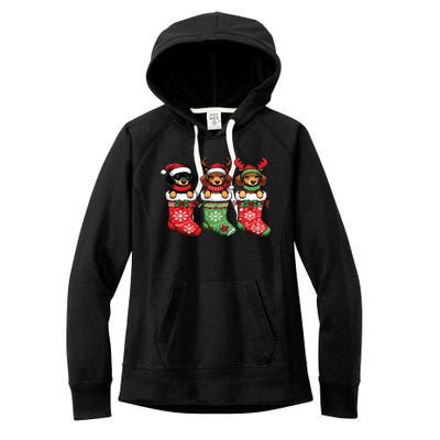 Dachshund Christmas Women's Fleece Hoodie