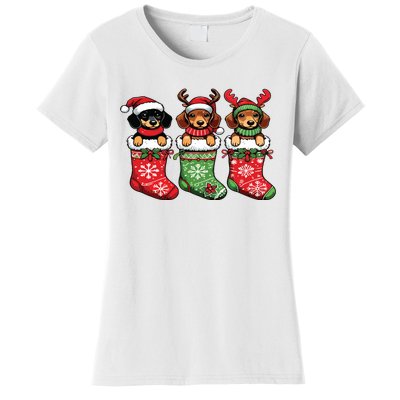 Dachshund Christmas Women's T-Shirt