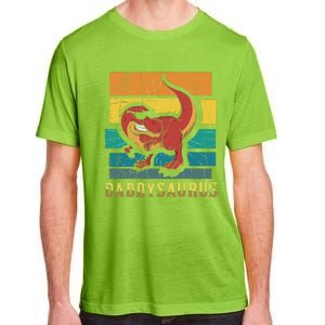 Daddysaurus Cool Dad Dinosaur With Sunglasses Adult ChromaSoft Performance T-Shirt