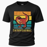 Daddysaurus Cool Dad Dinosaur With Sunglasses Cooling Performance Crew T-Shirt