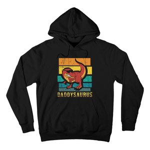 Daddysaurus Cool Dad Dinosaur With Sunglasses Hoodie