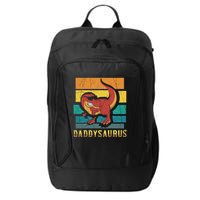 Daddysaurus Cool Dad Dinosaur With Sunglasses City Backpack