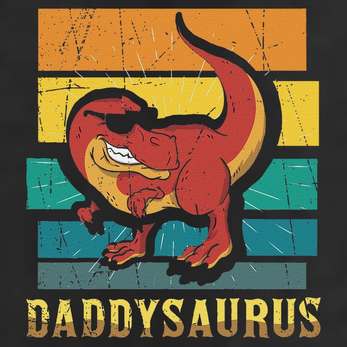 Daddysaurus Cool Dad Dinosaur With Sunglasses Adult Drive Performance Visor