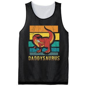 Daddysaurus Cool Dad Dinosaur With Sunglasses Mesh Reversible Basketball Jersey Tank