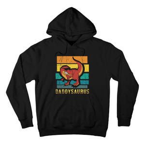 Daddysaurus Cool Dad Dinosaur With Sunglasses Tall Hoodie