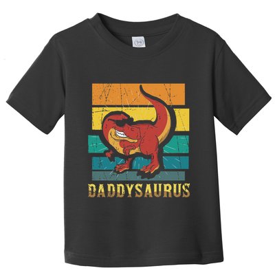 Daddysaurus Cool Dad Dinosaur With Sunglasses Toddler T-Shirt