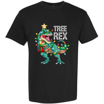 Dinosaur Christmas Decorations Festive T Rex Holiday Gifts Garment-Dyed Heavyweight T-Shirt