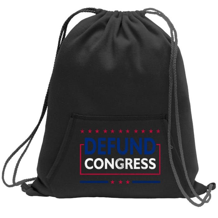 Defund Congress Defund Politicians Libertarian Political Sweatshirt Cinch Pack Bag