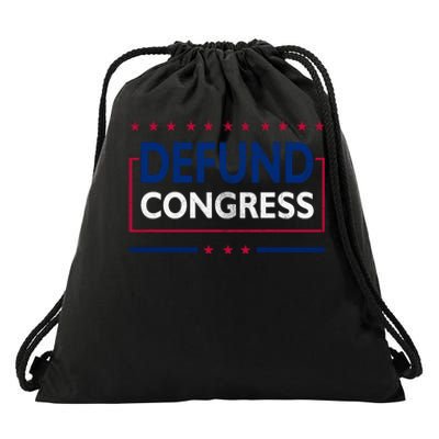 Defund Congress Defund Politicians Libertarian Political Drawstring Bag