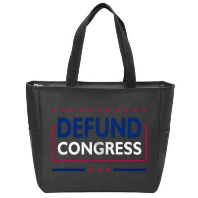 Defund Congress Defund Politicians Libertarian Political Zip Tote Bag