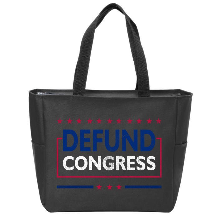 Defund Congress Defund Politicians Libertarian Political Zip Tote Bag