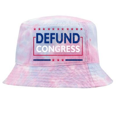 Defund Congress Defund Politicians Libertarian Political Tie-Dyed Bucket Hat