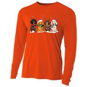 Dachshund Christmas Cooling Performance Long Sleeve Crew