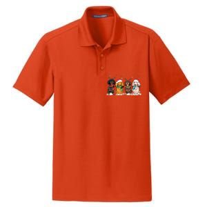 Dachshund Christmas Dry Zone Grid Polo