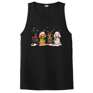 Dachshund Christmas PosiCharge Competitor Tank