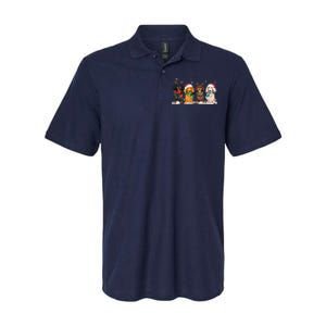 Dachshund Christmas Softstyle Adult Sport Polo