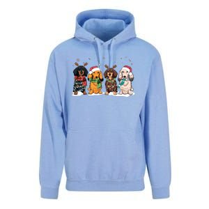 Dachshund Christmas Unisex Surf Hoodie