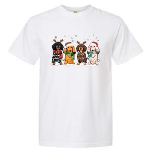 Dachshund Christmas Garment-Dyed Heavyweight T-Shirt