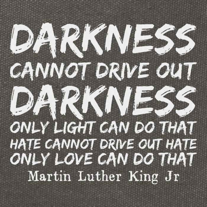 Darkness Cannot Drive Out Darkness Mlk Black History Month Cotton Canvas Backpack
