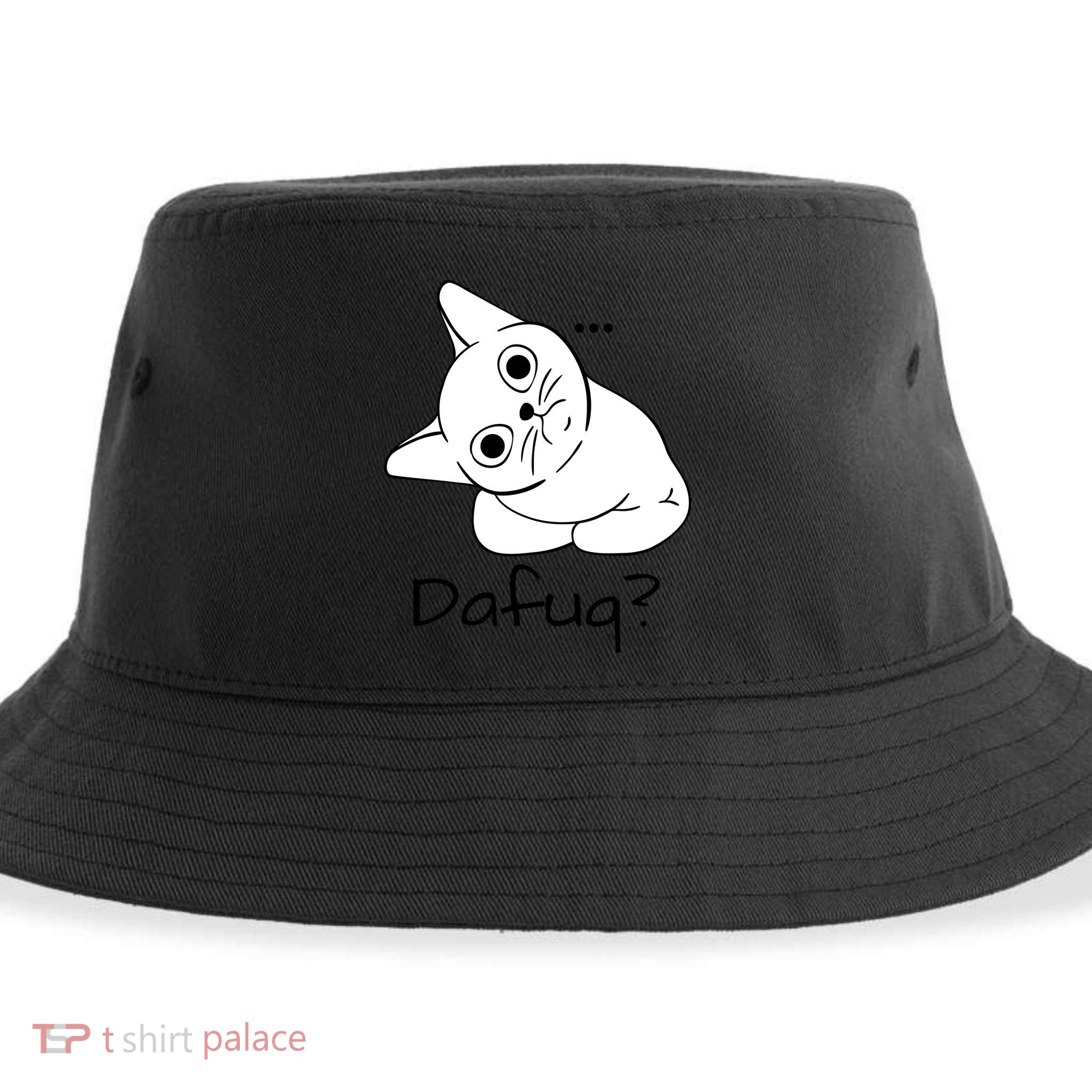 Dafuq Cat Sustainable Bucket Hat