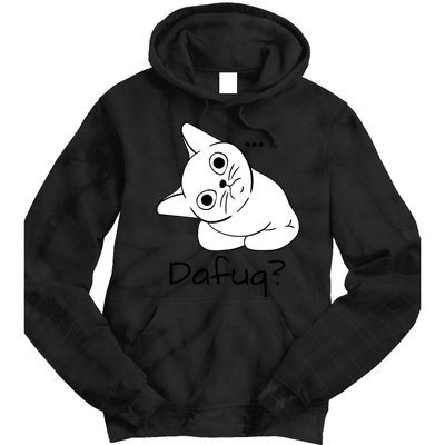 Dafuq Cat Tie Dye Hoodie