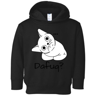 Dafuq Cat Toddler Hoodie