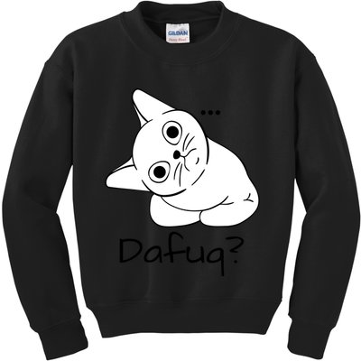 Dafuq Cat Kids Sweatshirt