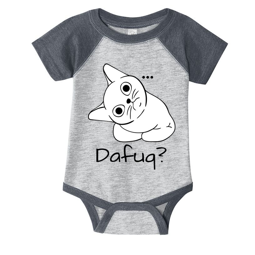 Dafuq Cat Infant Baby Jersey Bodysuit