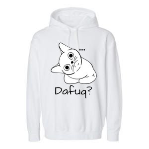 Dafuq Cat Garment-Dyed Fleece Hoodie