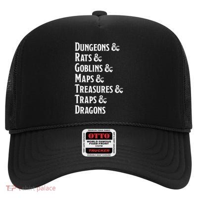 Dungeon Checklist High Crown Mesh Back Trucker Hat