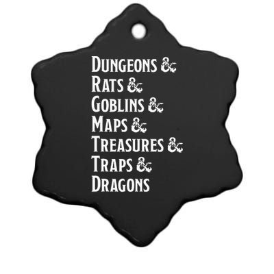 Dungeon Checklist Ceramic Star Ornament