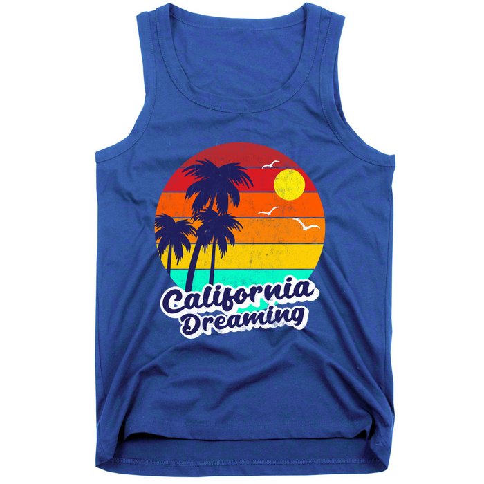 Distressed California Dreaming Summer Beach Gift Tank Top