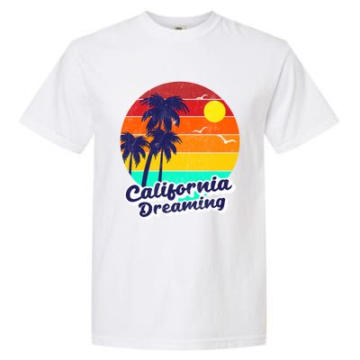 Distressed California Dreaming Summer Beach Gift Garment-Dyed Heavyweight T-Shirt