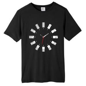 Domino Clock - Domino Player Dominoes Lover Tile Game Tall Fusion ChromaSoft Performance T-Shirt