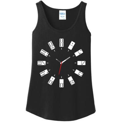 Domino Clock - Domino Player Dominoes Lover Tile Game Ladies Essential Tank