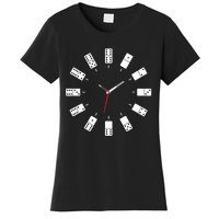 Domino Clock - Domino Player Dominoes Lover Tile Game Women's T-Shirt