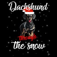 Dachshund Christmas Dachshund Through The Snow Christmas Gift Flatbill Hat