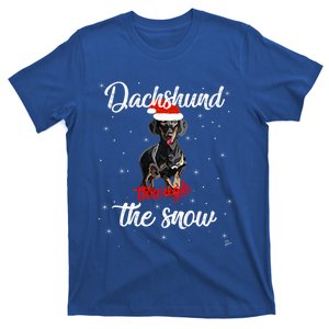 Dachshund Christmas Dachshund Through The Snow Christmas Gift T-Shirt