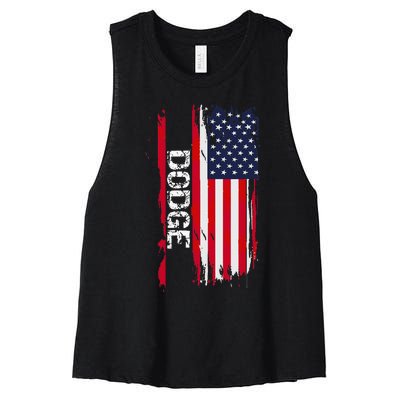 Dodge City Women's Racerback Cropped Tank