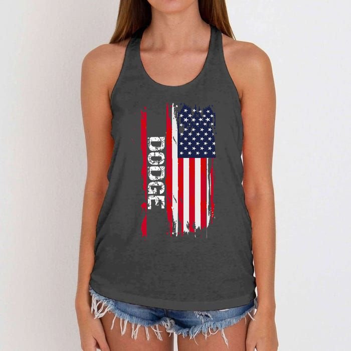 Dodge City Women's Knotted Racerback Tank