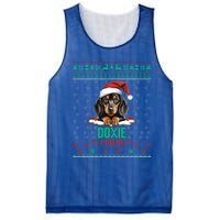 Dachshund Christmas Doxie Santa Ugly Sweater Dog Lover Gift Mesh Reversible Basketball Jersey Tank