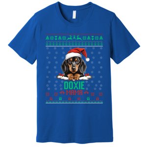 Dachshund Christmas Doxie Santa Ugly Sweater Dog Lover Gift Premium T-Shirt