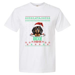 Dachshund Christmas Doxie Santa Ugly Sweater Dog Lover Gift Garment-Dyed Heavyweight T-Shirt