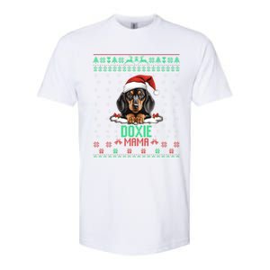 Dachshund Christmas Doxie Santa Ugly Sweater Dog Lover Gift Softstyle CVC T-Shirt