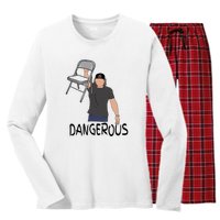 Dangerous Chair Women's Long Sleeve Flannel Pajama Set 