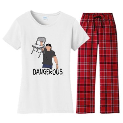 Dangerous Chair Women's Flannel Pajama Set