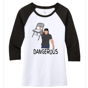 Dangerous Chair Women's Tri-Blend 3/4-Sleeve Raglan Shirt