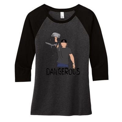 Dangerous Chair Women's Tri-Blend 3/4-Sleeve Raglan Shirt